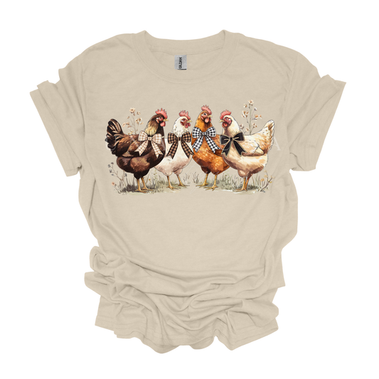 Chickens with Bows