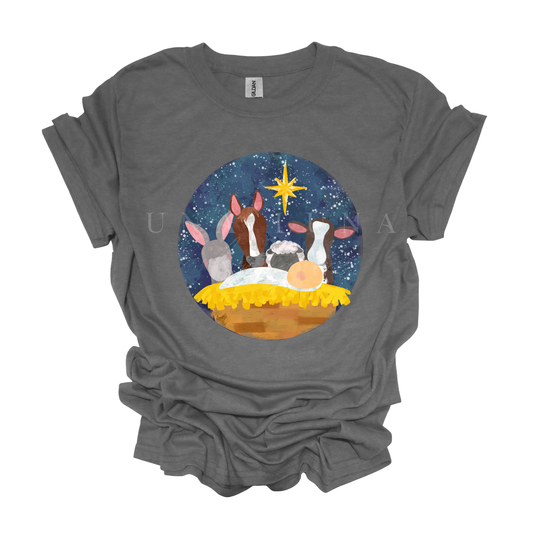 Watercolor Nativity